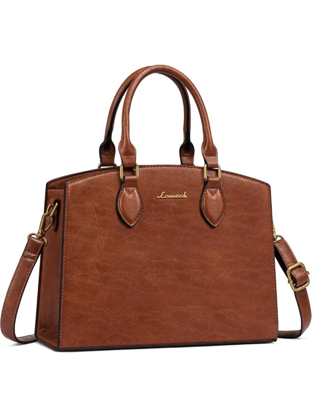 Vintage Tote Shoulder Bag for Women | Trendy PU Leather Satchel | Medium Handbag